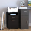 Mobile filing cabinet with open shelf – image 2