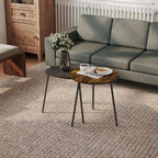 Nesting Side Table Set of 2 - Rustic Brown
