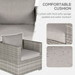Grey rattan garden armchair – image 5
