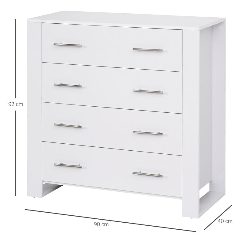 White 4-drawer chest – image 3