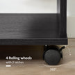 Black open wardrobe on wheels – image 5