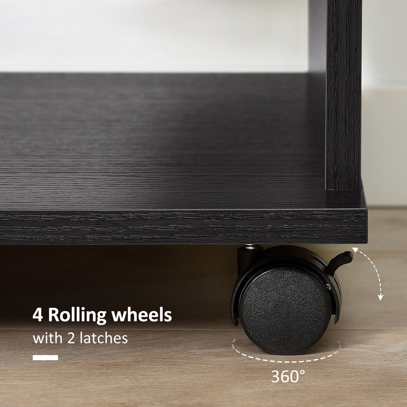 Black open wardrobe on wheels – image 5