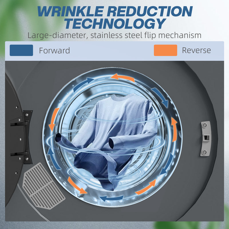 4 kg compact tumble dryer in grey – image 6