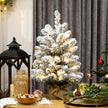 60 cm pre-lit snowy tabletop tree – image 10