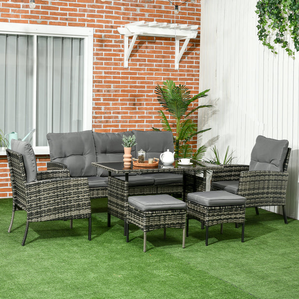 6-piece rattan sofa set – image 2
