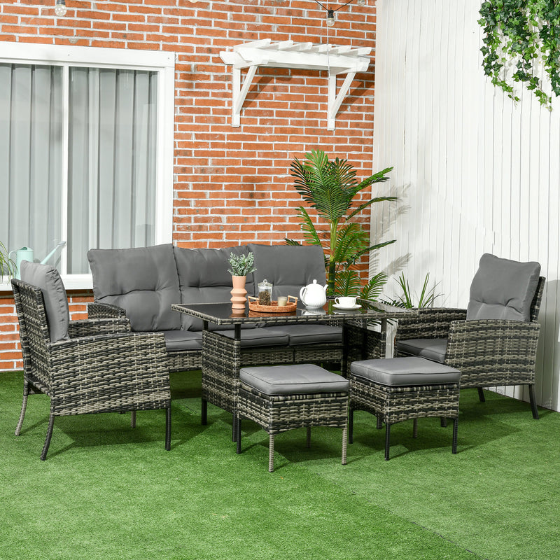 6-piece rattan sofa set – image 2