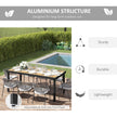 8-seater wood-effect garden table – image 5