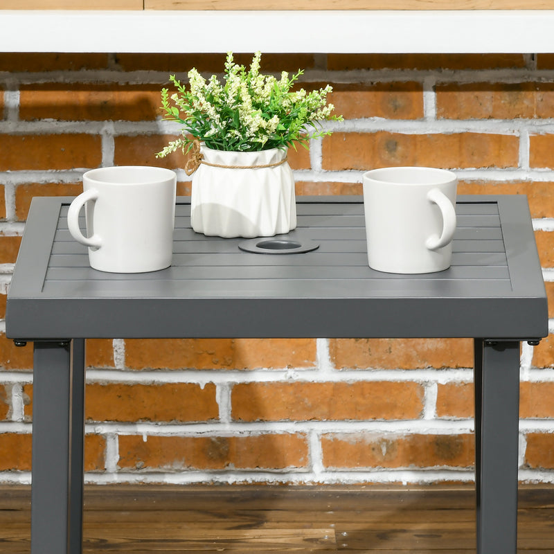 Grey square side table – image 7