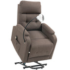 Electric Rise/Recline Armchair, with Reading Light - Brown