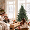 5ft Christmas tree with pine wood stand – image 9