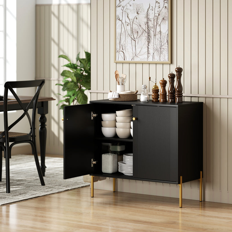 Fluted sideboard cabinet – image 9