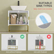 Under sink cabinet with gold legs – image 4