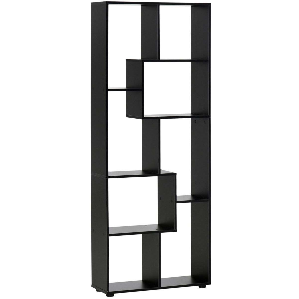 178 cm 8-Cube Tall Room Divider Bookcase – Black
