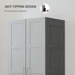 Grey panel door wardrobe – image 6