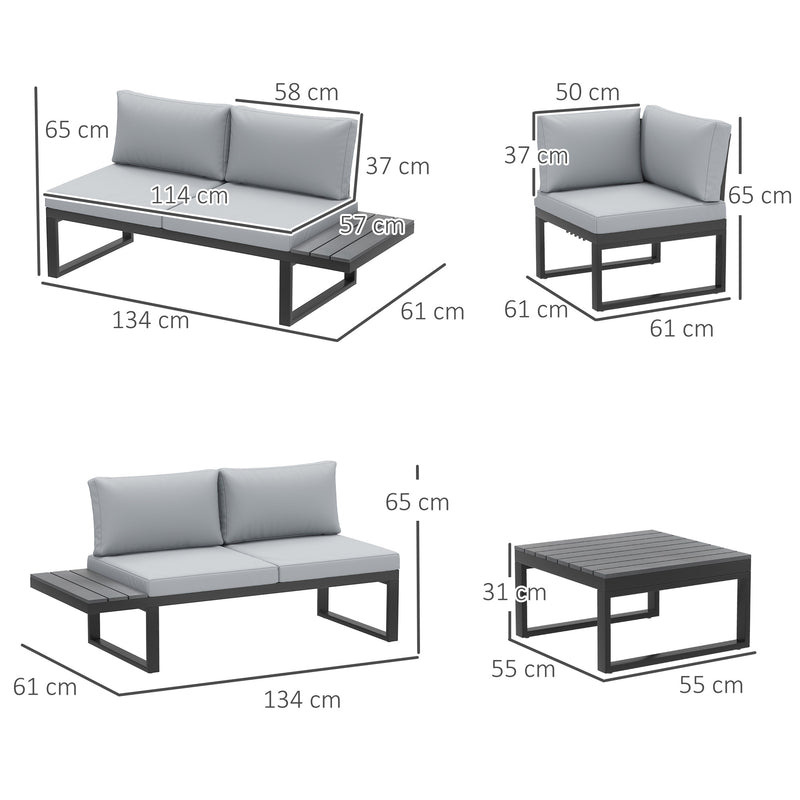 Reclining corner sofa set – image 3
