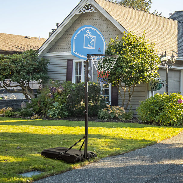Blue adjustable basketball hoop – image 2