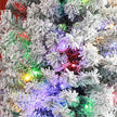 7ft pre-lit decorated flocked Christmas tree – image 9