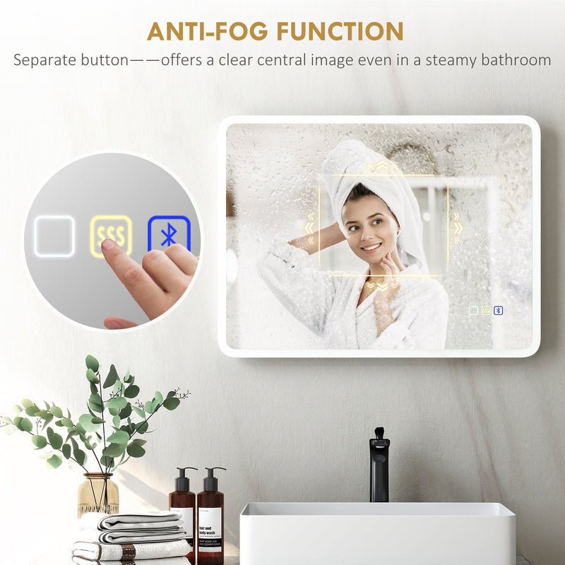 80 x 60 cm LED mirror with Bluetooth – image 7