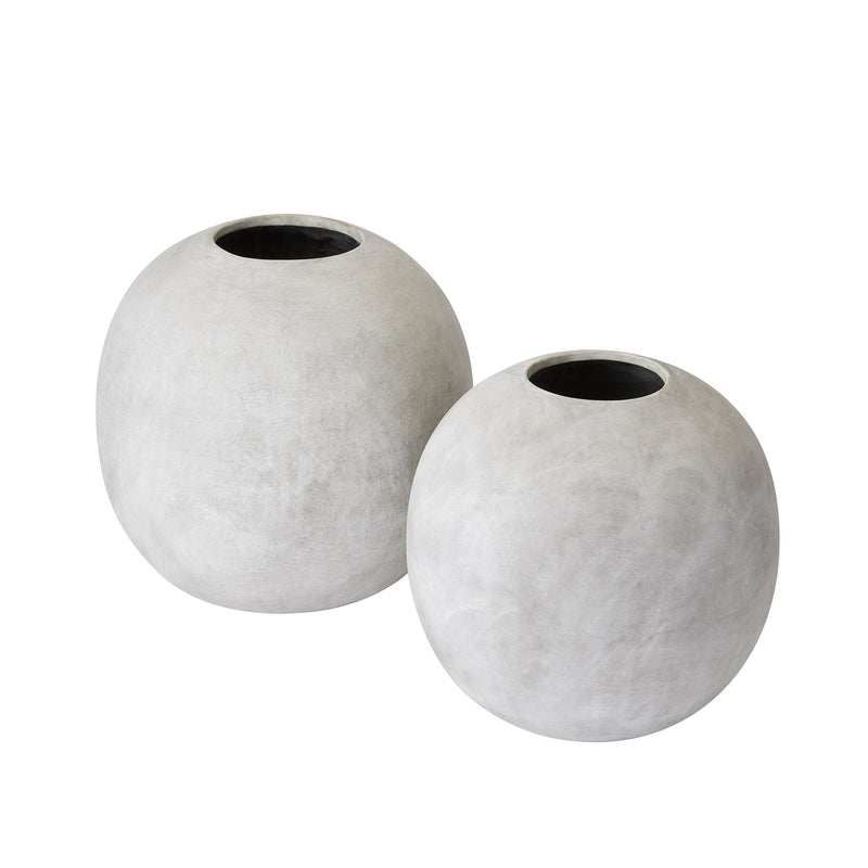Darcy small globe vase shown with a larger globe sold separately