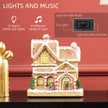 Light and music controls on the gingerbread house