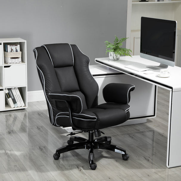 Faux leather executive office chair – image 2