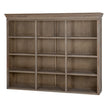 Delphine 3-shelf dresser top on its own, front view