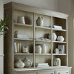 Dresser top styled with vases, shown on the matching base sold separately