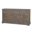 Delphine large dresser base with three drawers and six louvred doors