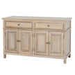 Delphine limed wood sideboard with four doors and two drawers