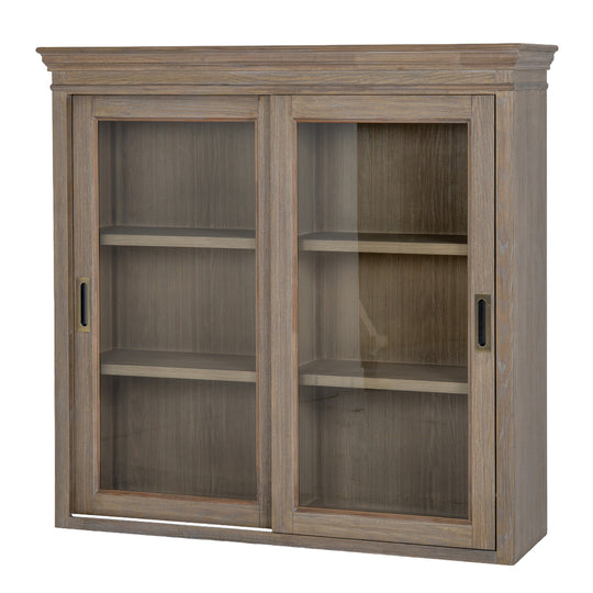 Delphine sliding glass dresser top on its own, front view