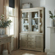 Full Delphine glass-fronted dresser in a room, base sold separately