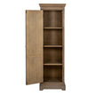 Delphine tall cabinet with the door open showing three shelves