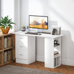 HOMCOM Computer Desk, Home Office Desk, Writing Table, PC Workstation with 3 Storage Shelves and 3 Drawers for Working – view 10