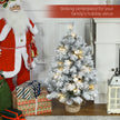 3ft pre-lit snowy tabletop Christmas tree – image 4
