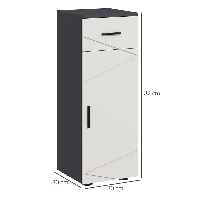 Slim grey bathroom cabinet – image 3
