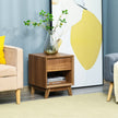 Walnut bedside table – image 7