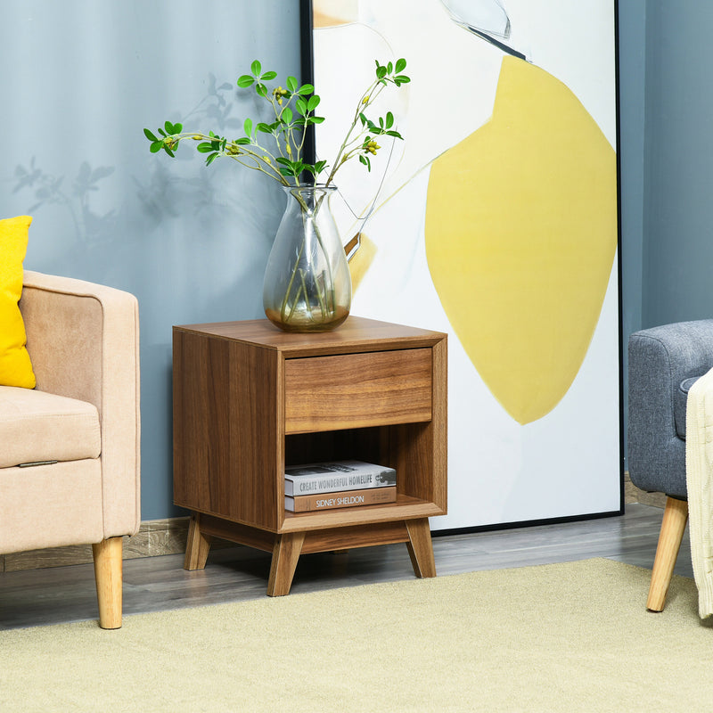 Walnut bedside table – image 7