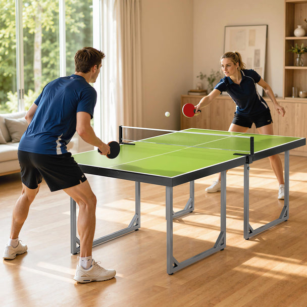 Green 6ft table tennis table – image 2