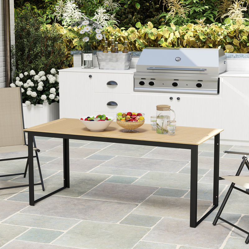 6-seater slatted dining table – image 10