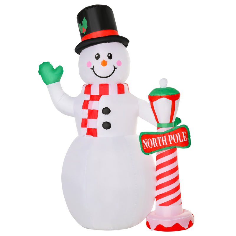 8ft Snowman on a white background