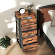 5-drawer fabric chest with side pockets – image 8