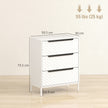 3-drawer fabric chest of drawers – image 3