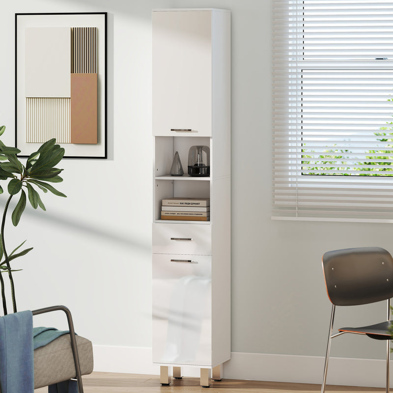 180 cm slim bathroom cabinet – image 7
