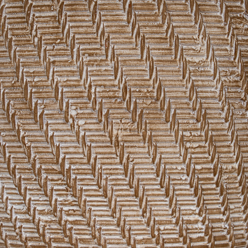 Close-up of the herringbone texture