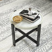 Marble-effect side table – image 8