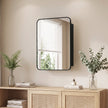 Black compact mirror cabinet – image 8