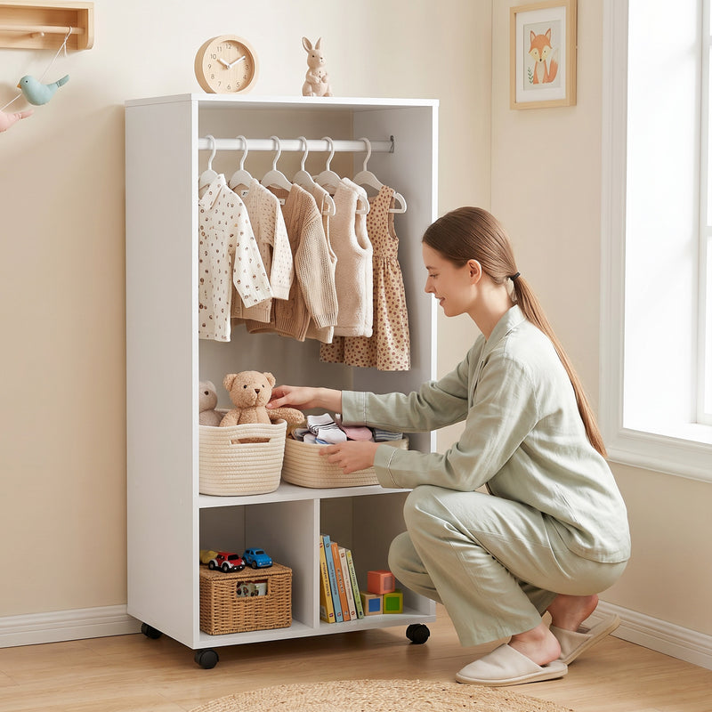 60 cm white open wardrobe – image 7