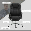 Vinsetto Six Point Vibrating Massage Office Chair - Black – view 7