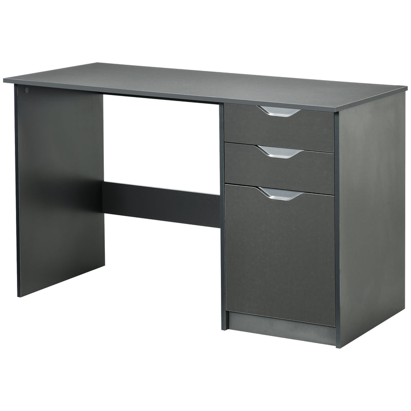 High gloss computer desk with cabinet – image 10