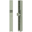 HOMCOM 185 cm Tall Bathroom Cabinet with Arched Doors - Light Green